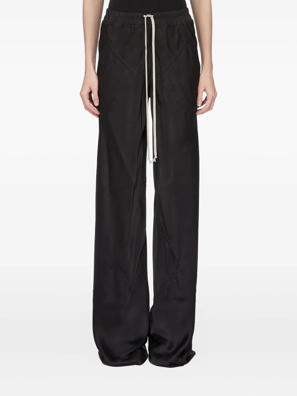 Rick Owens Elasticated-waistband Trousers In Black