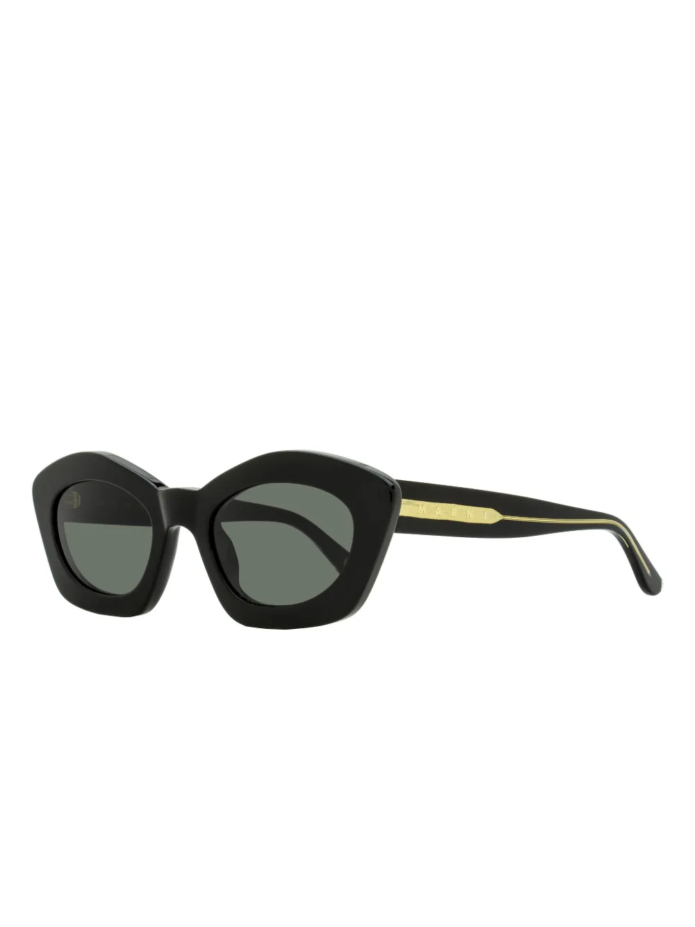 Marni Eyewear Zonnebril met cat-eye montuur - Zwart