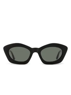 Prada Eyewear キャットアイ サングラス | ブラック | FARFETCH JP