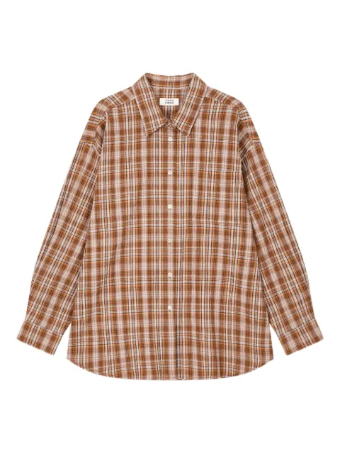 STUDIO TOMBOY checked single-pocket shirt
