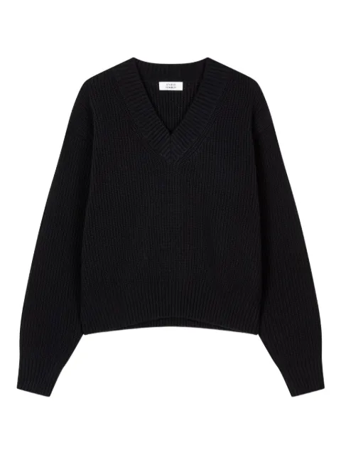 STUDIO TOMBOY v-neck rib-knit sweater
