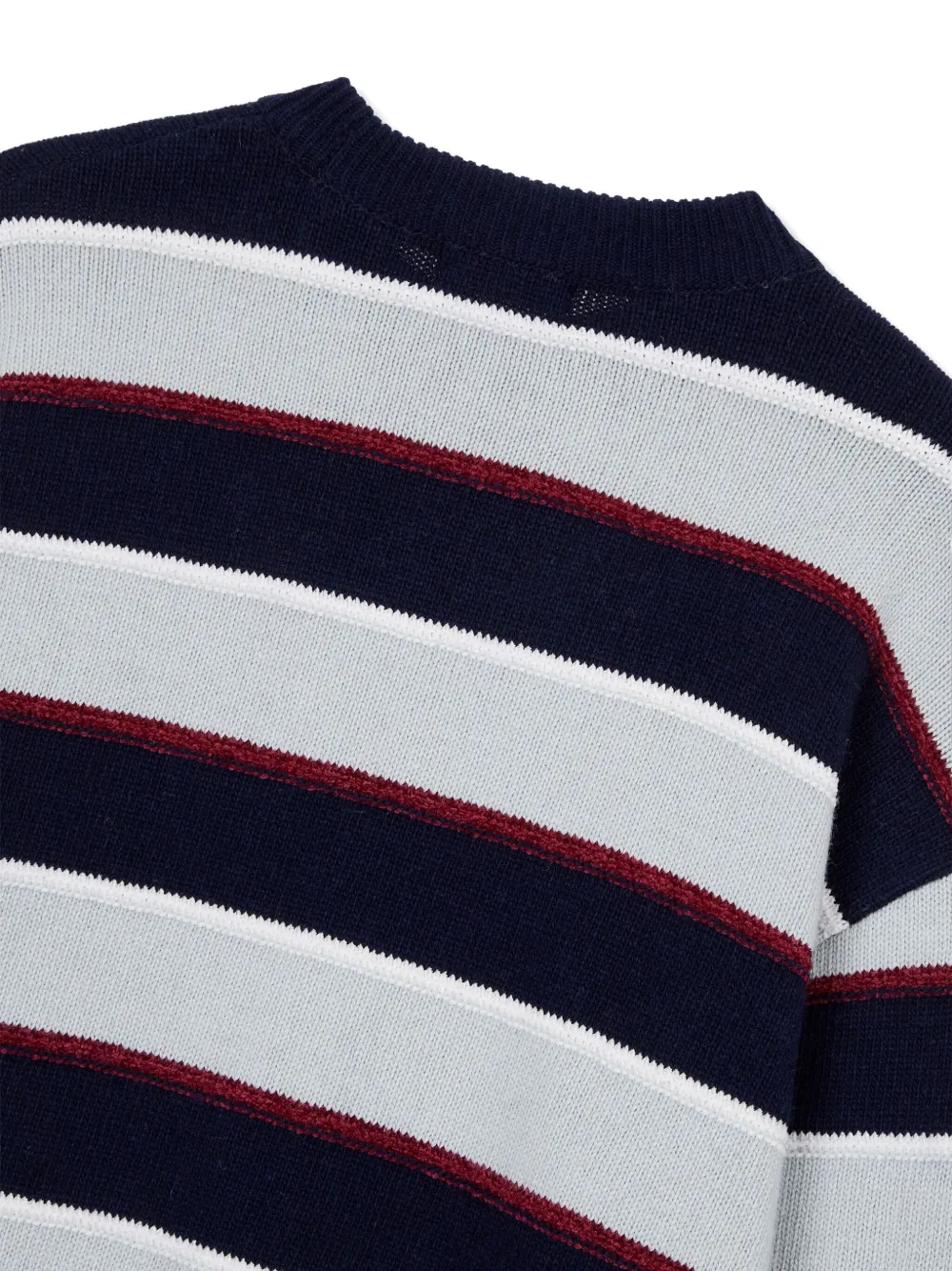 Studio Tomboy Stripe Crew-neck Sweater In Blue