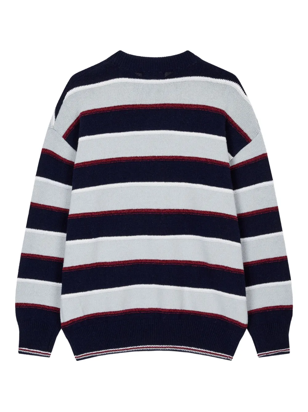 Studio Tomboy Stripe Crew-neck Sweater In Blue