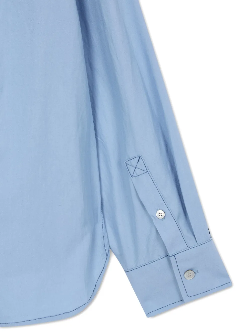 STUDIO TOMBOY Blouse met stikseldetail Blauw