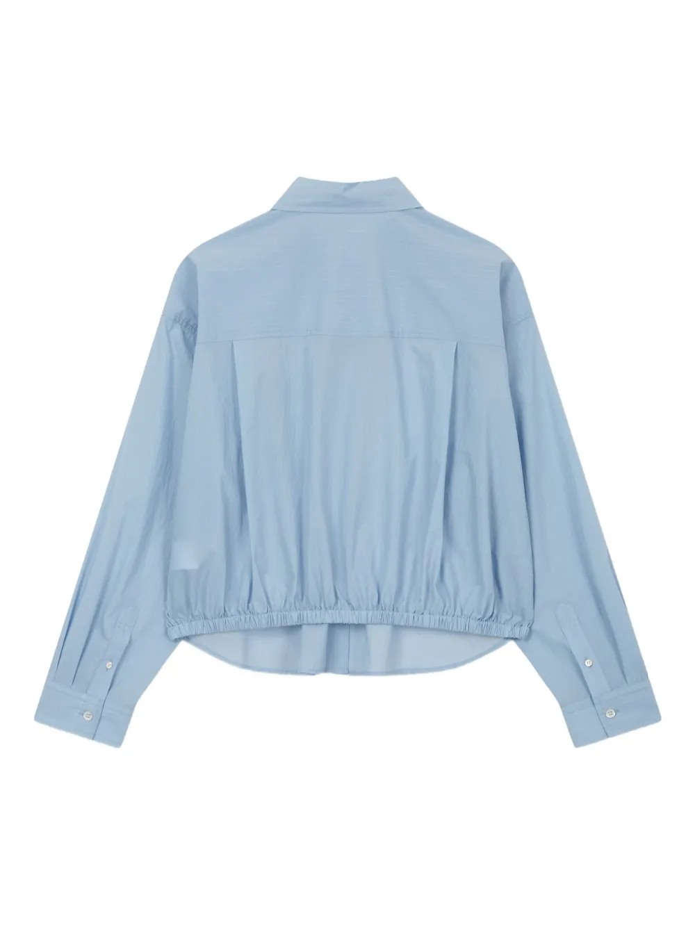 STUDIO TOMBOY Gestreepte blouse met elastische afwerking Blauw