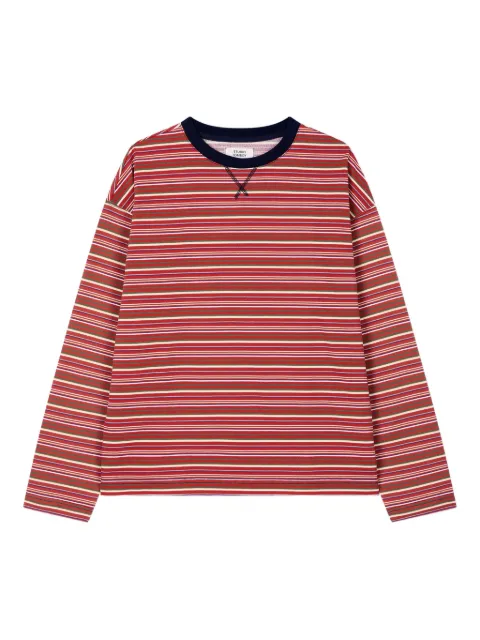 TOMBOY playera manga larga con rayas estampadas
