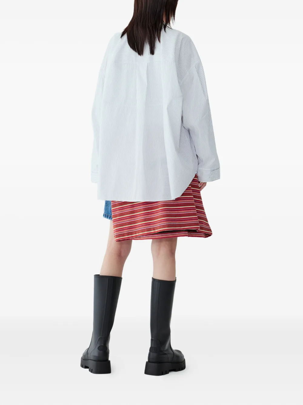 STUDIO TOMBOY striped pocket shirt - Wit