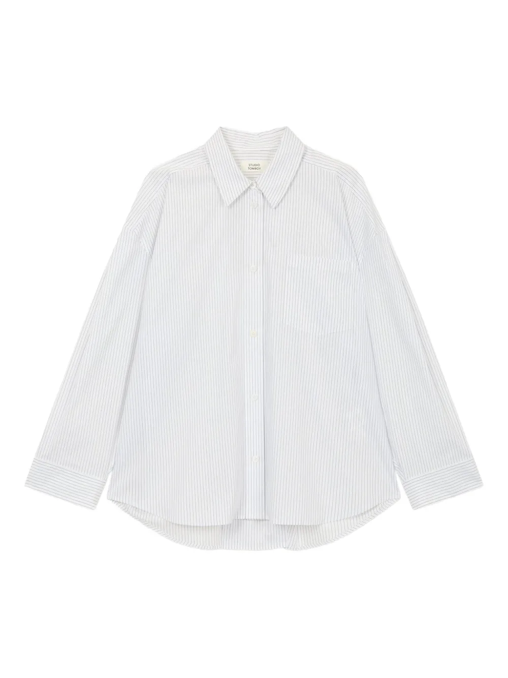 STUDIO TOMBOY striped pocket shirt | White | Image 1