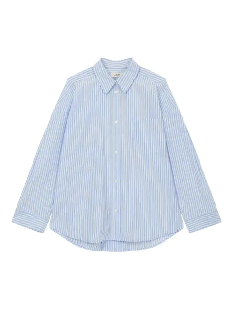 TOMBOY camisa con motivo de rayas y bolsillo