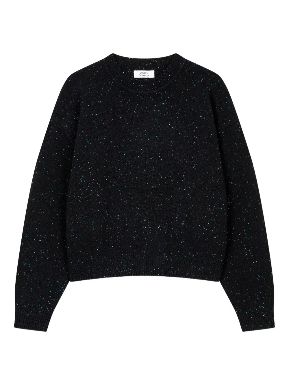 Studio Tomboy Speckle Sweater In Black