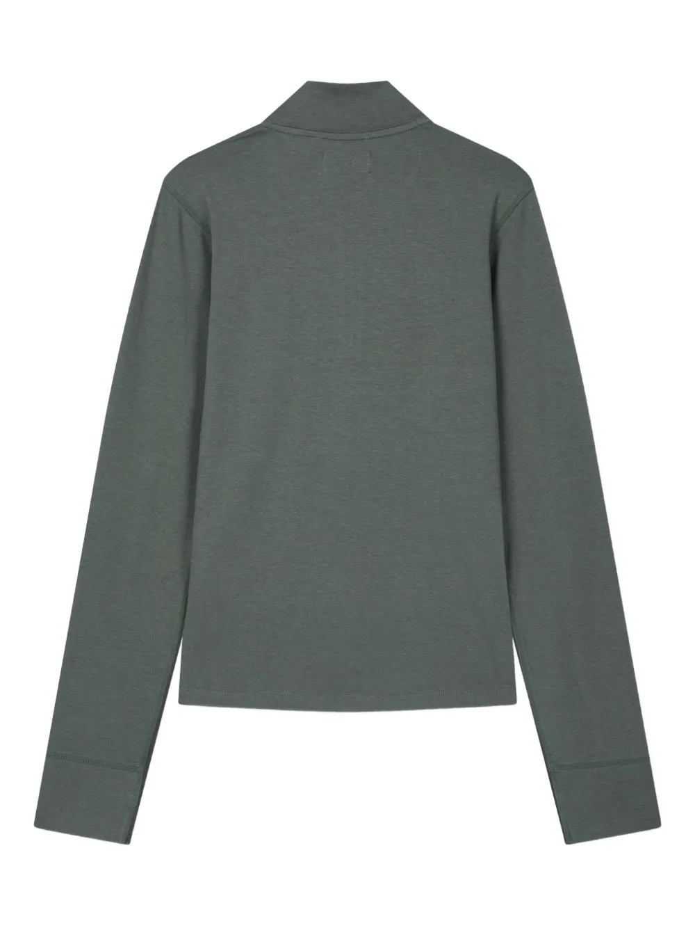 Studio Tomboy Half-zip Panelled Sweatshirt In Green