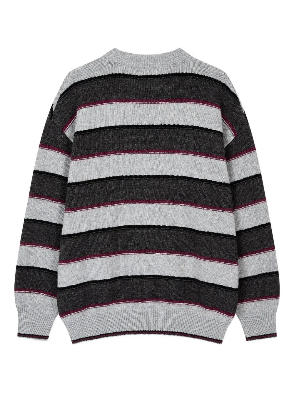 Studio Tomboy Striped Sweater In Gray