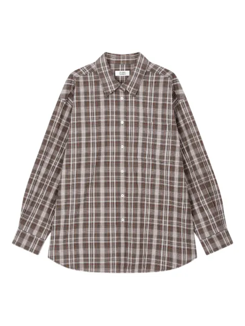 STUDIO TOMBOY single-pocket checked shirt