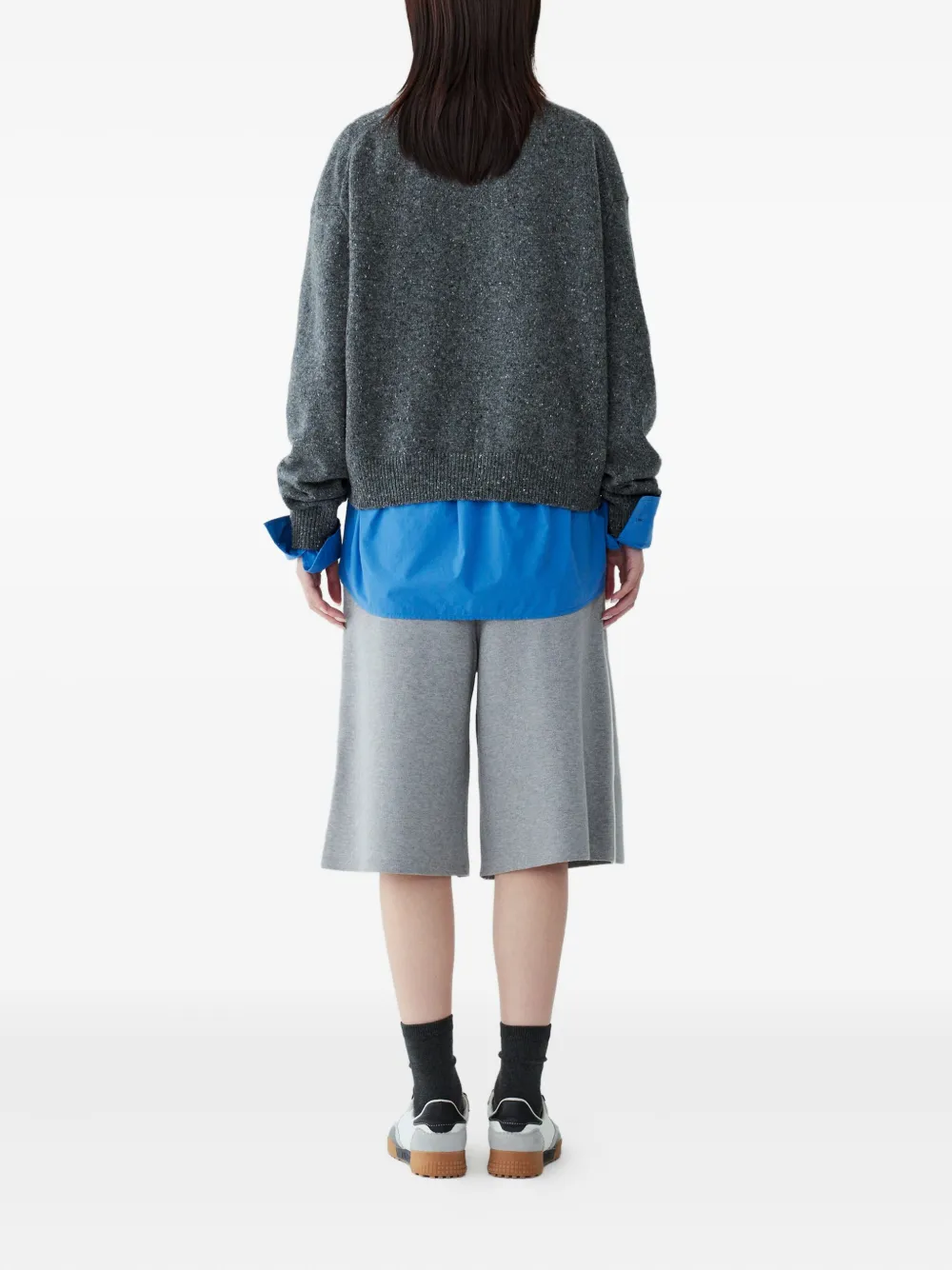 Studio Tomboy Speckled Sweater In Gray