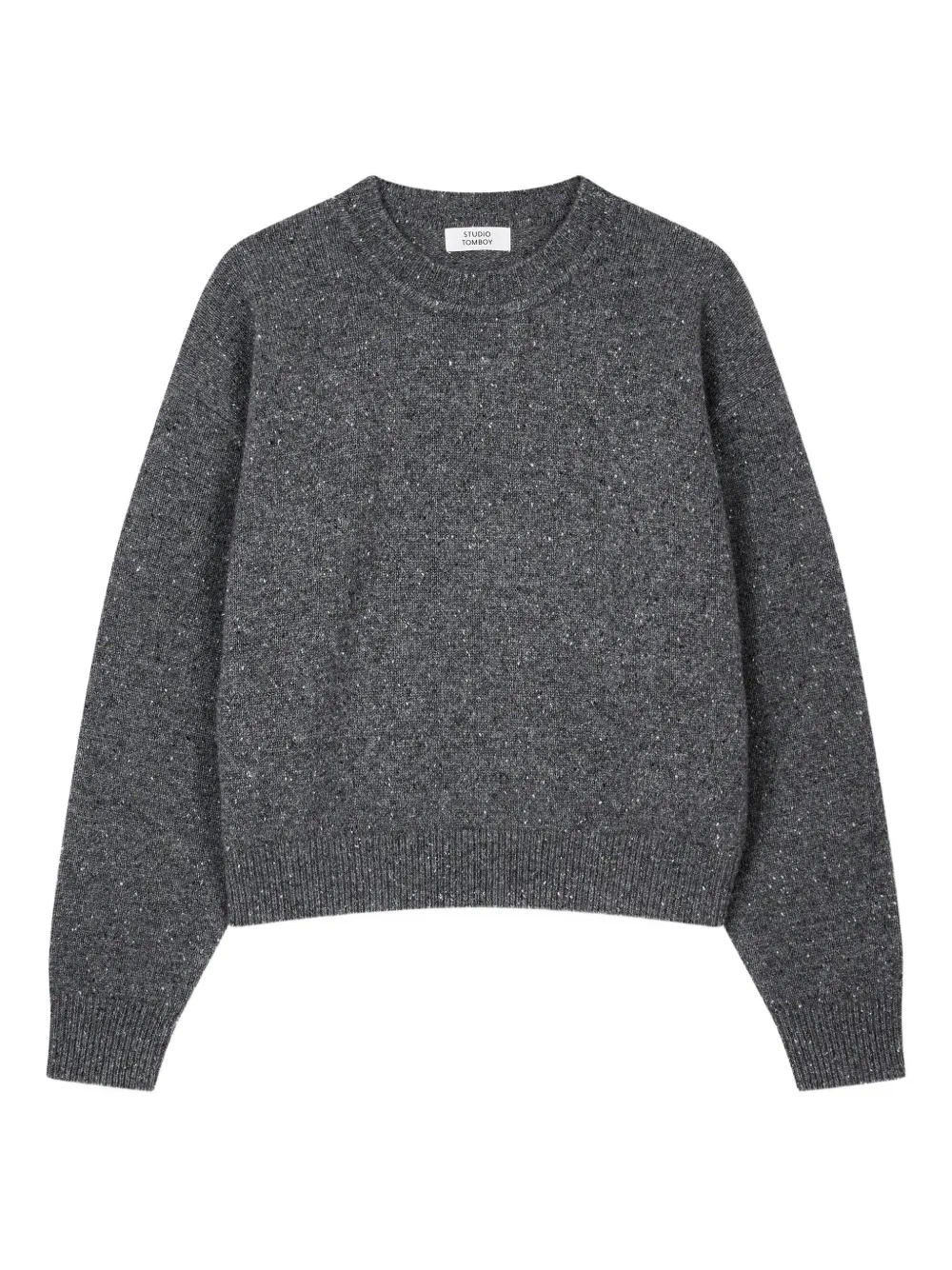 Studio Tomboy Speckled Sweater In Gray