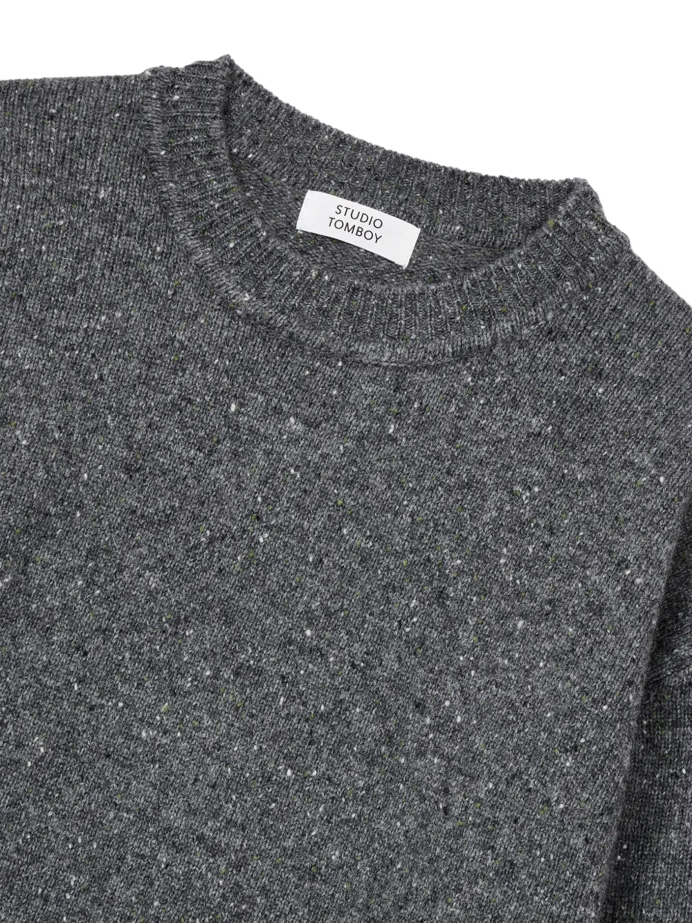 Studio Tomboy Speckled Sweater In Gray