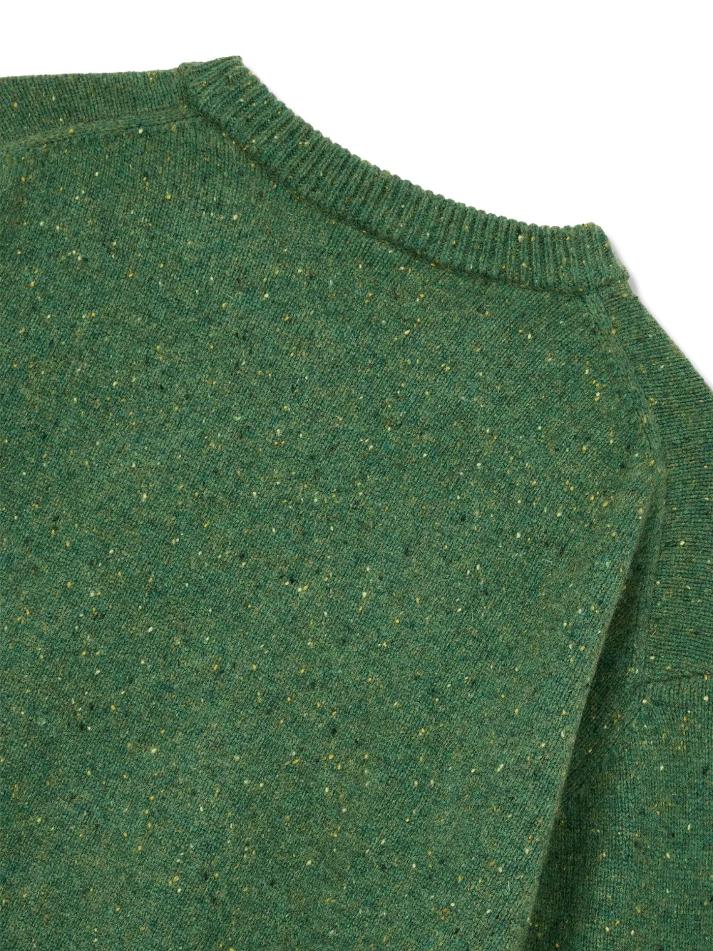 Studio Tomboy Speckle-knit Sweater In Green