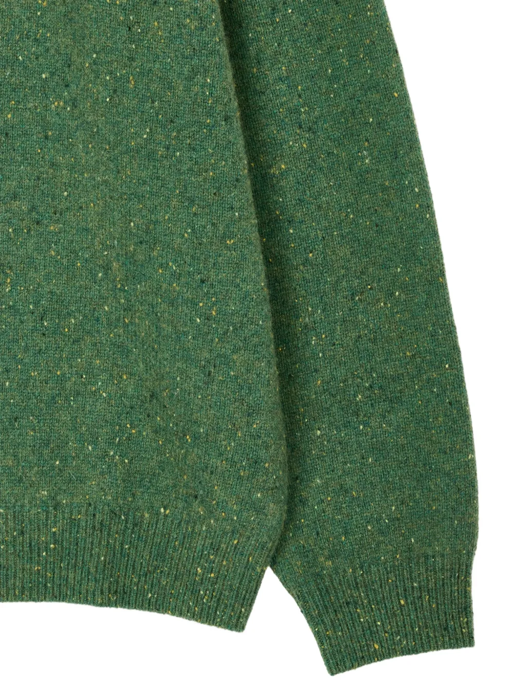 Studio Tomboy Speckle-knit Sweater In Green