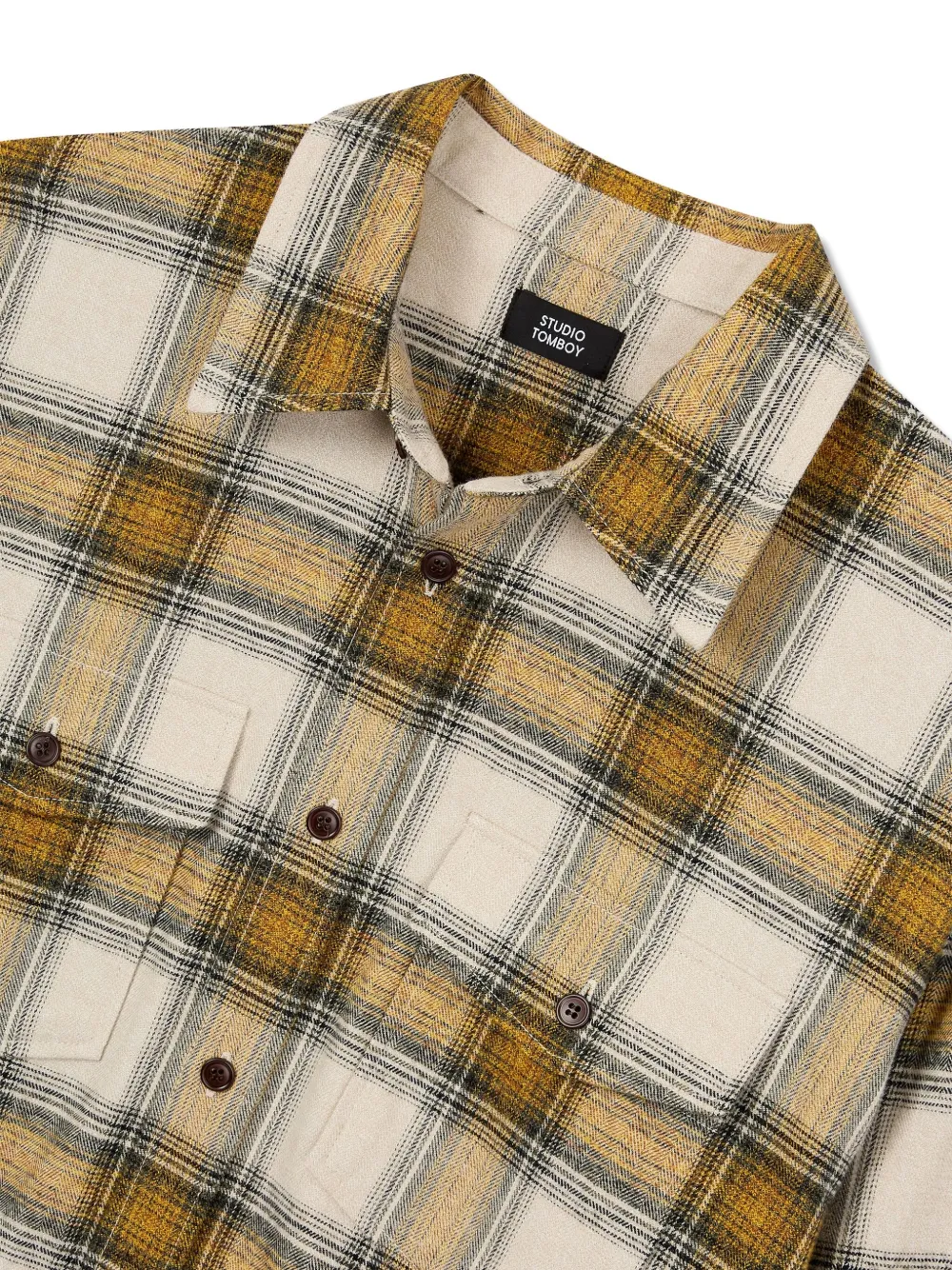 Studio Tomboy Checked-pattern Chest-pocket Shirt In Multi