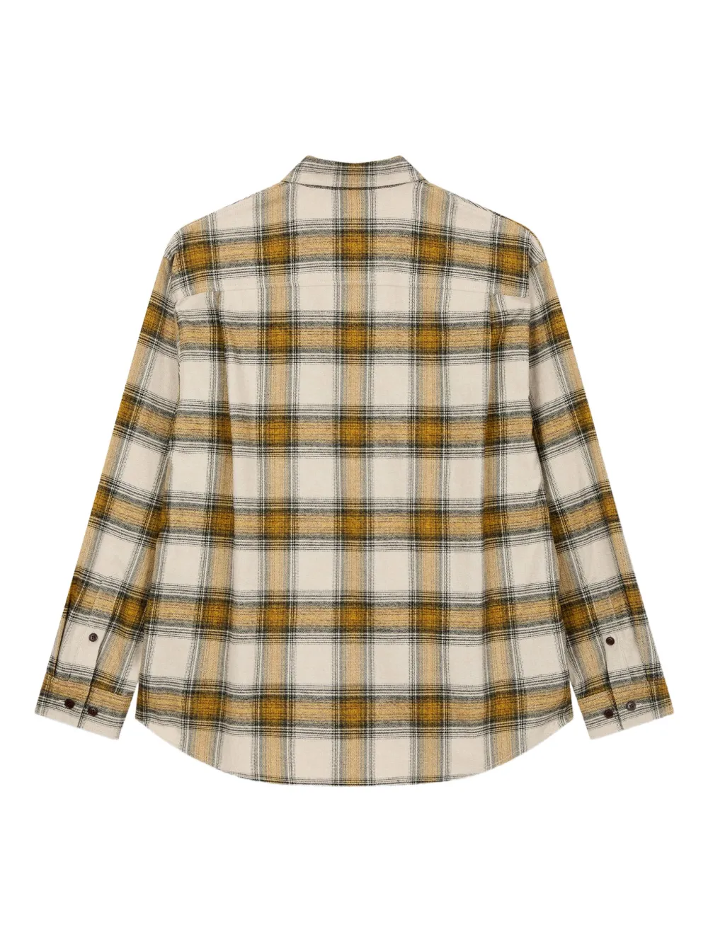 STUDIO TOMBOY Geruit overhemd met borstzak - Beige
