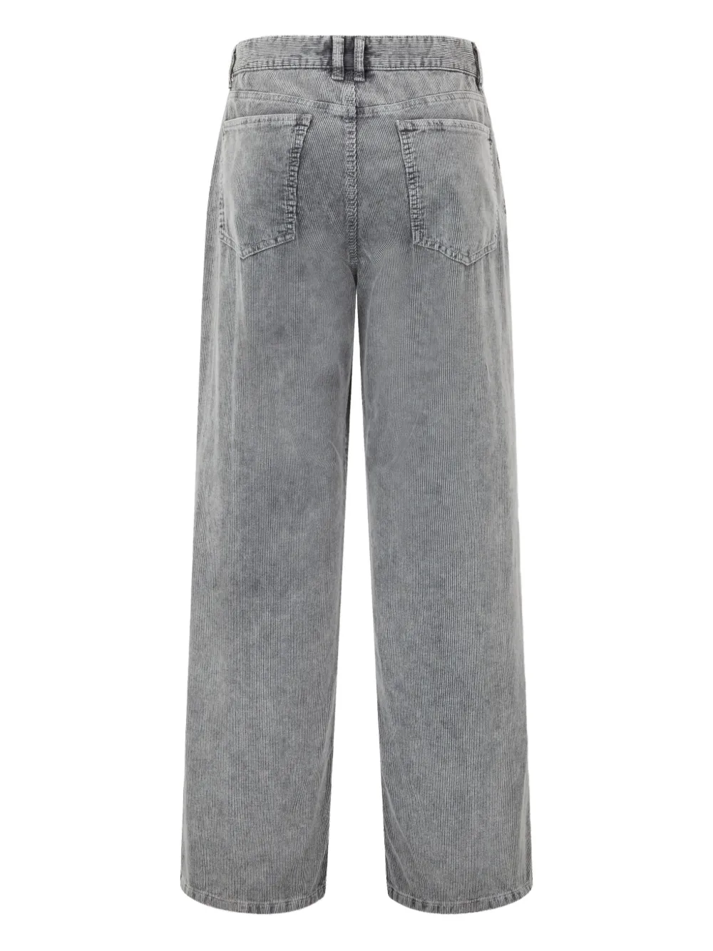 STUDIO TOMBOY Ribfluwelen broek met vijf zakken - Grijs