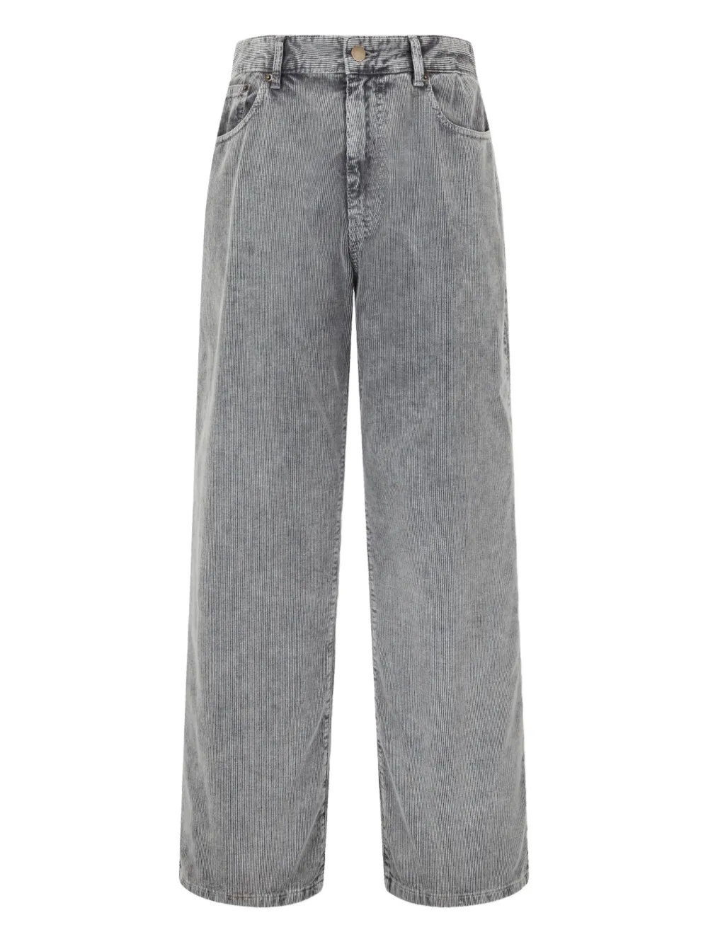 Studio Tomboy Five-pockets Corduroy Trousers In Gray