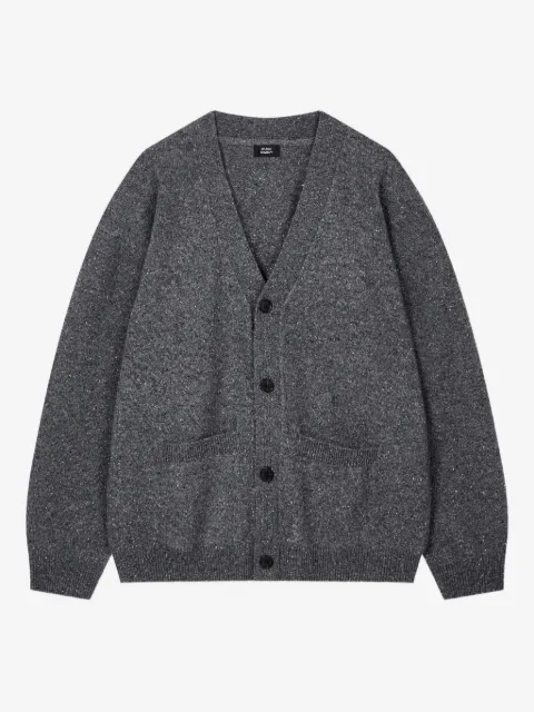 TOMBOY speckle-knit button cardigan