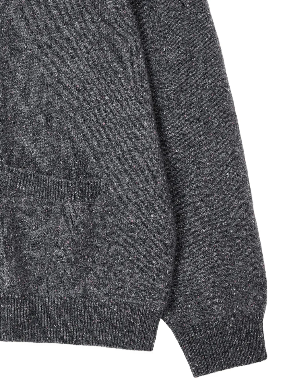 Studio Tomboy Speckle-knit Button Cardigan In Gray