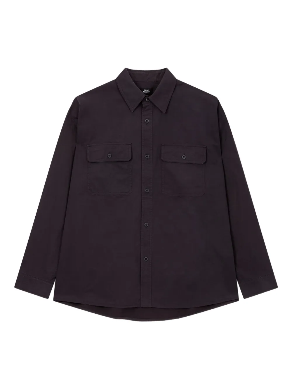 STUDIO TOMBOY flap-pocket shirt | Grey | Image 1