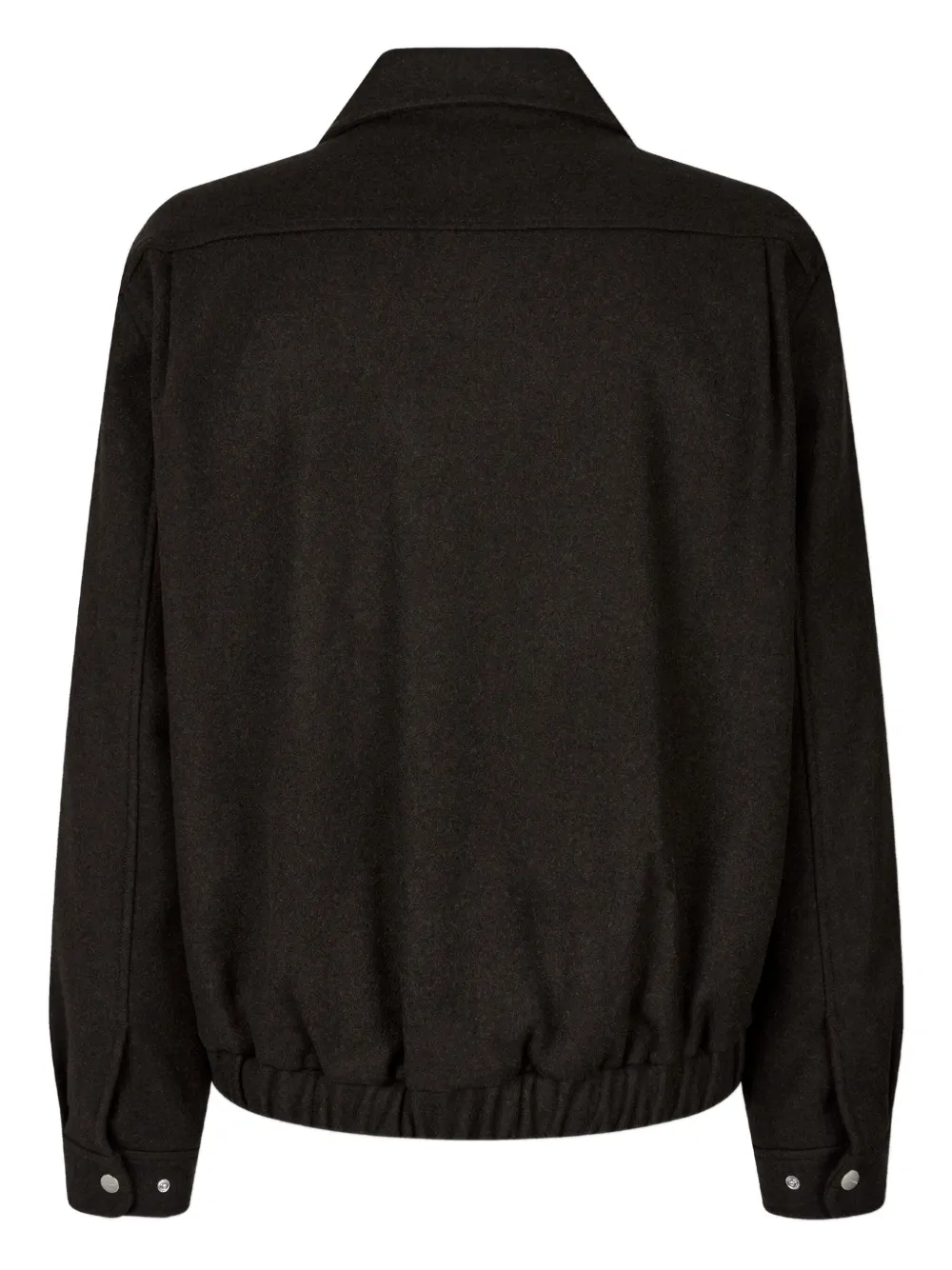 Studio Tomboy Chest-pocket Zip-up Jacket In Brown