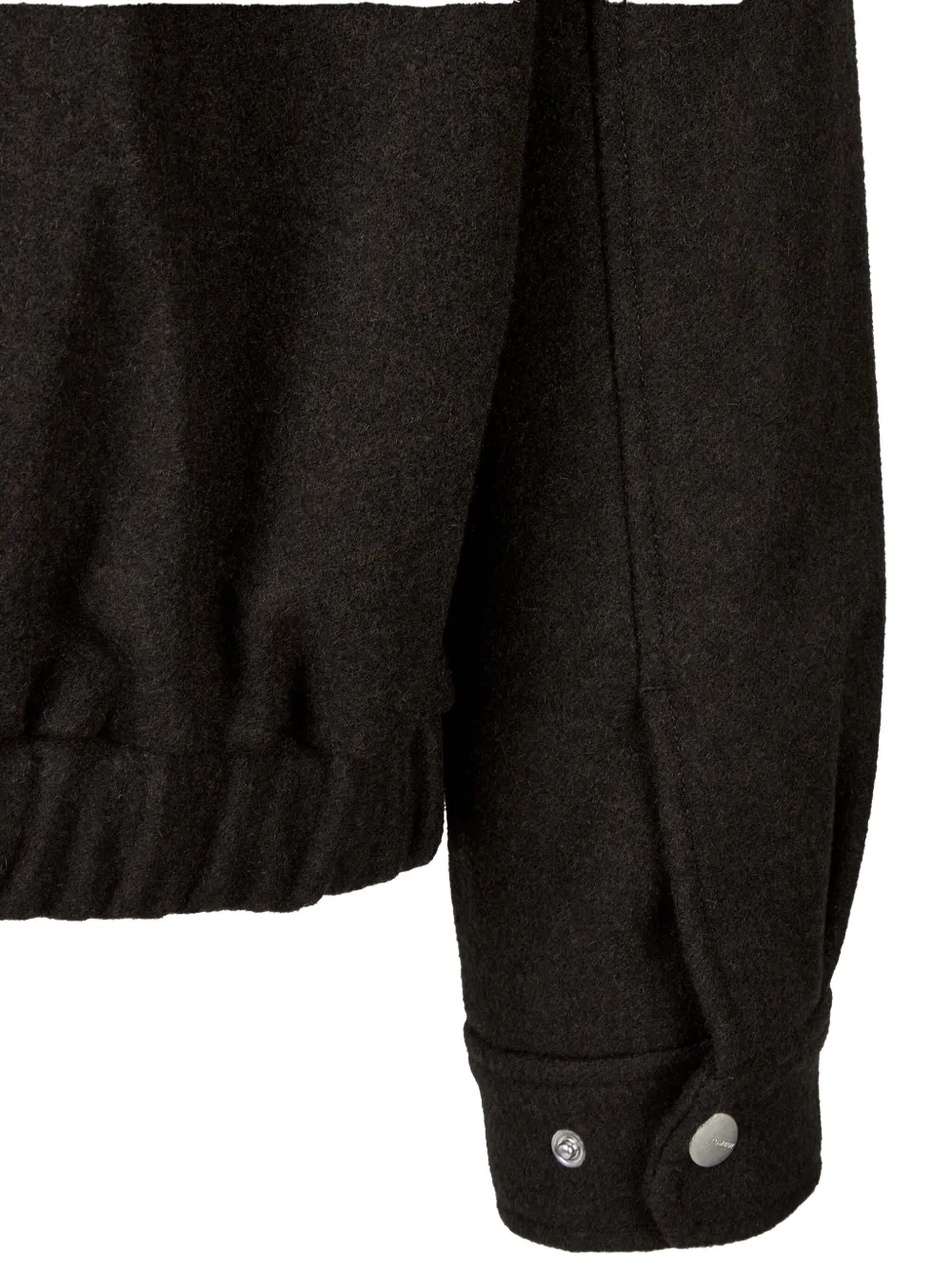 Studio Tomboy Chest-pocket Zip-up Jacket In Brown