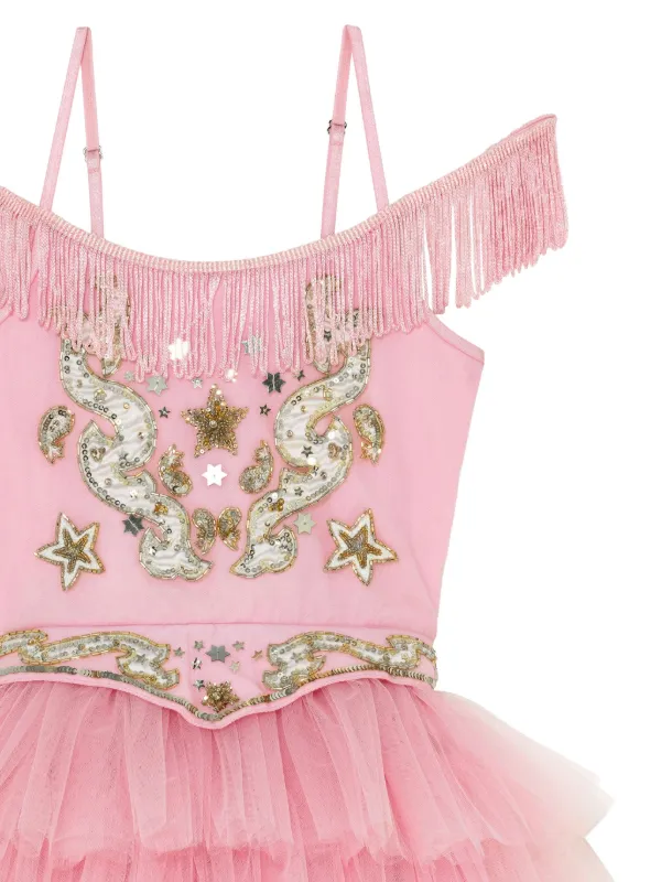 open lace back dress Wild Rose Pink Tutu Dress