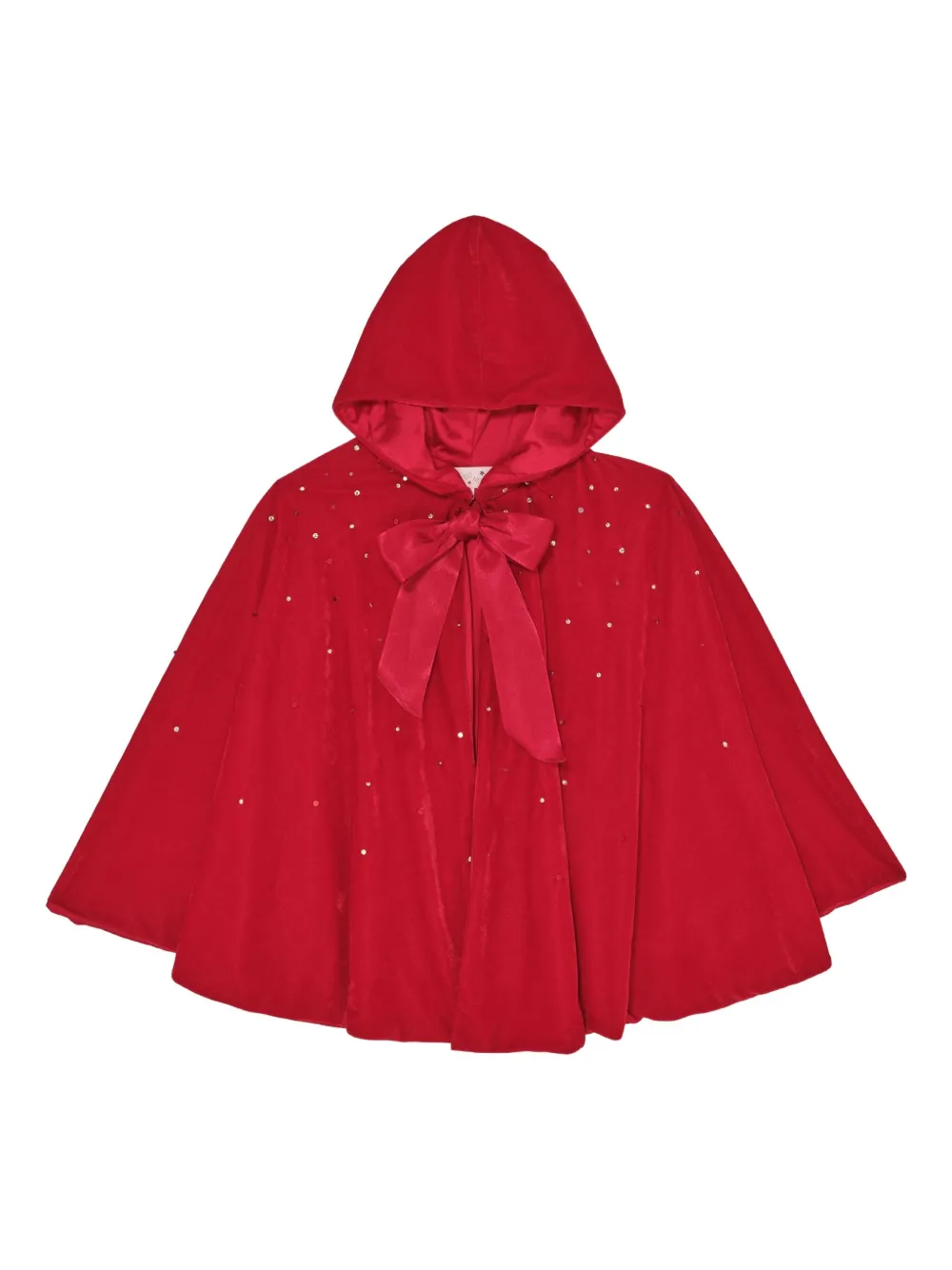 Tutu Du Monde sequin-embellished hooded cape Rood