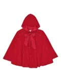 Tutu Du Monde sequin-embellished hooded cape - Red