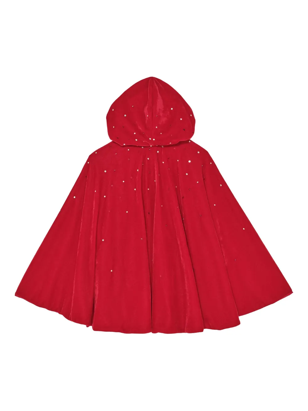 Tutu Du Monde sequin-embellished hooded cape Rood