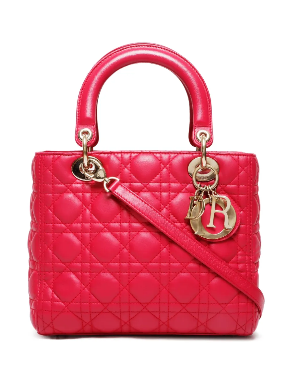 Christian Dior Pre-Owned 2000-2015 ミディアム レディ ディオール バッグ - ピンク Christian Dior Pre-Owned 2000-2015 ミディアム レディ ディオール バッグ - ピンク