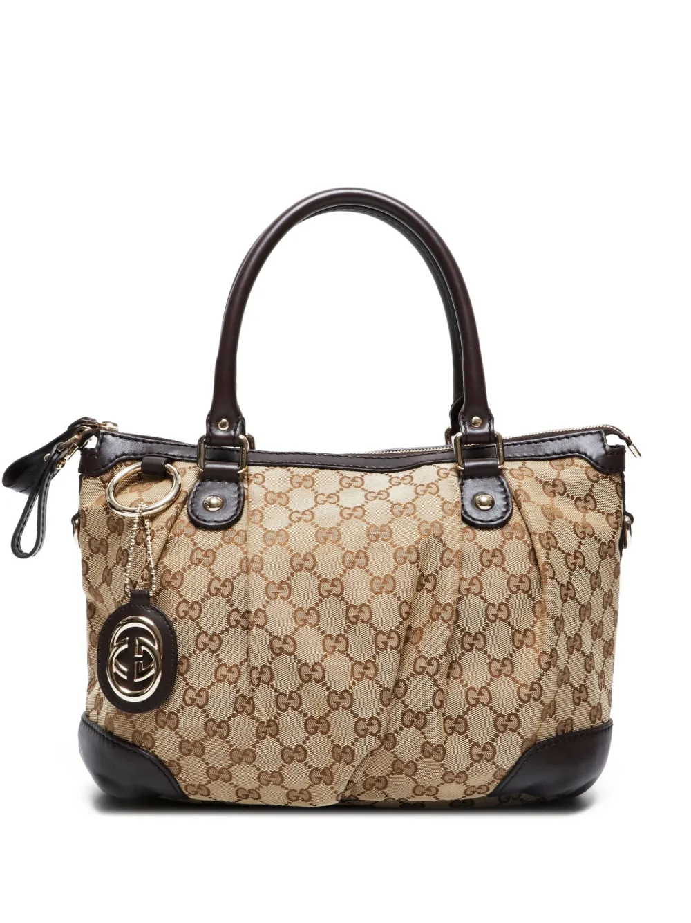 Gucci Pre-Owned 2000-2015 GGパターン スーキーハンドバッグ - ニュートラル Gucci Pre-Owned 2000-2015 GGパターン スーキーハンドバッグ - ニュートラル