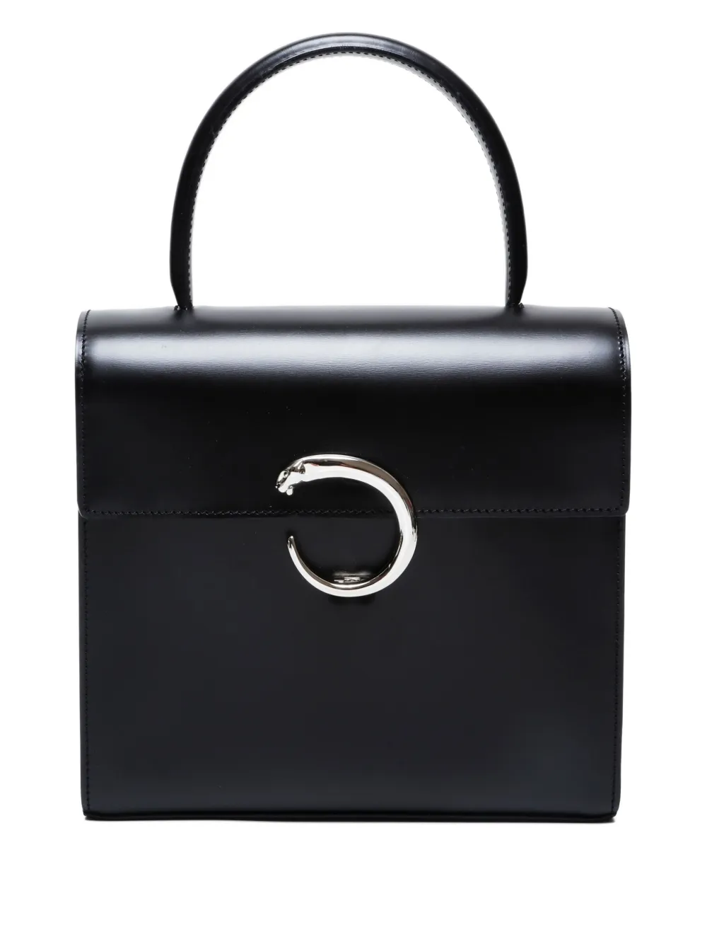 Pre-owned Cartier 2000-2010s Panther Handbag In Black