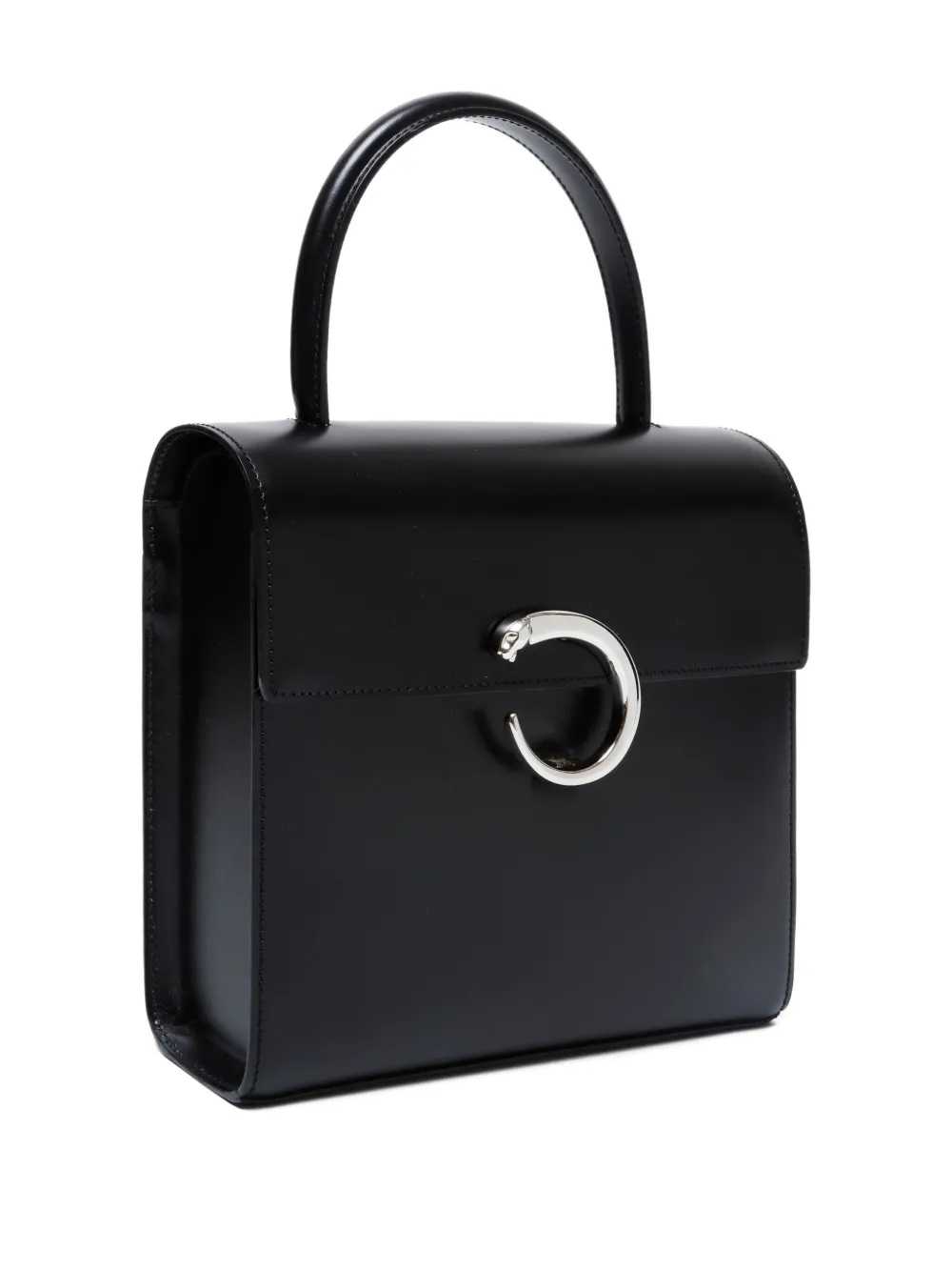 Pre-owned Cartier 2000-2010s Panther Handbag In Black