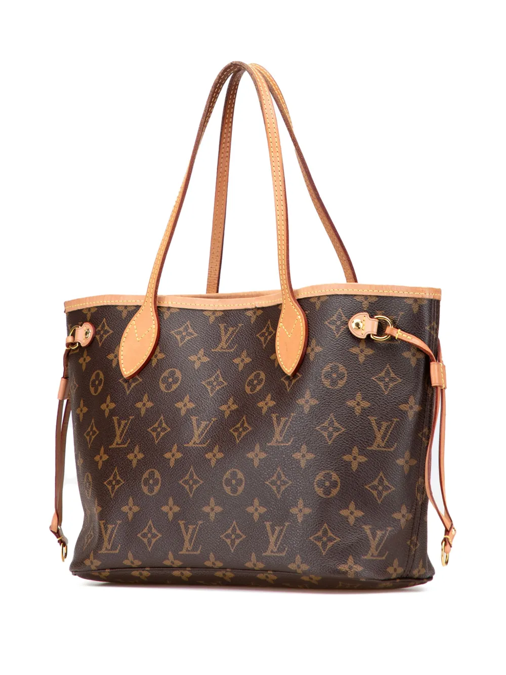 Pre-owned Louis Vuitton 2020 Monogram Neverfull Pm Tote Bag In Brown