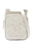 CHANEL Pre-Owned 2005-2006 CC Quilted Caviar crossbody bag - White