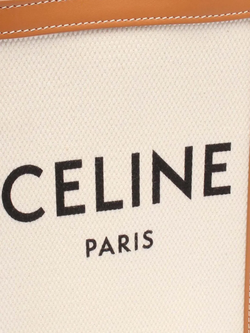 Pre-owned Celine 2018-2025 Mini Canvas Vertical Cabas Tote Satchel In Brown