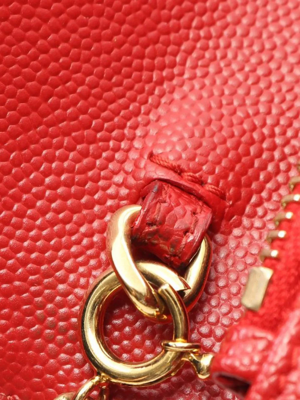 Pre-owned Saint Laurent 2013-2025 Grain De Poudre Chevron Monogram Envelope Wallet On Chain Crossbody Bag In Red