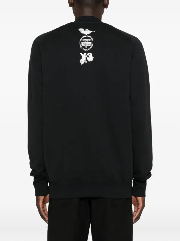 Y-3 Moletom FT Track Com Zíper Frontal | Preto | FARFETCH BR