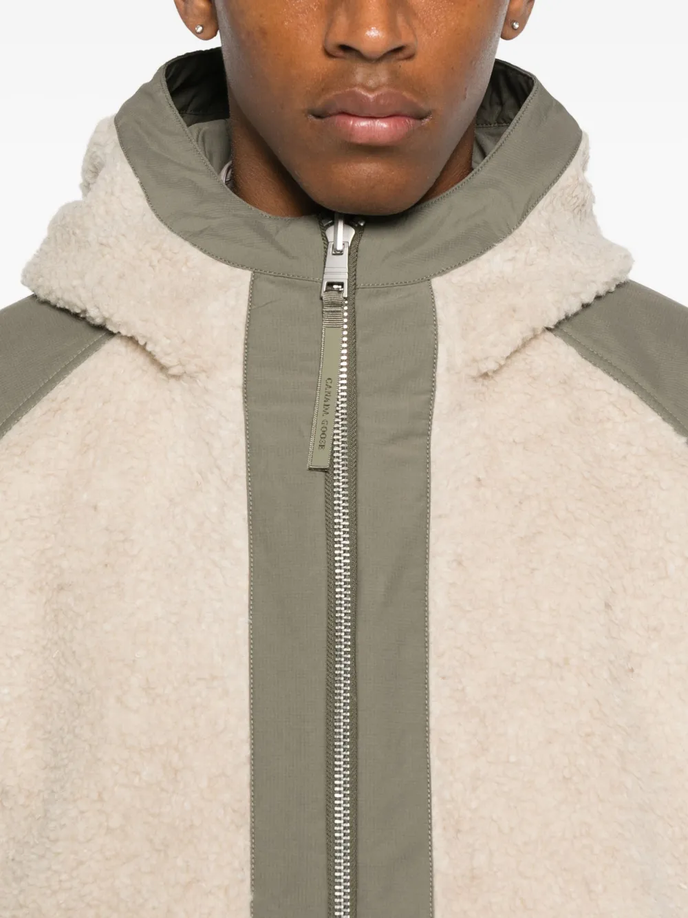 Canada Goose Alberni Reversible Fleece Bomber In Neutral