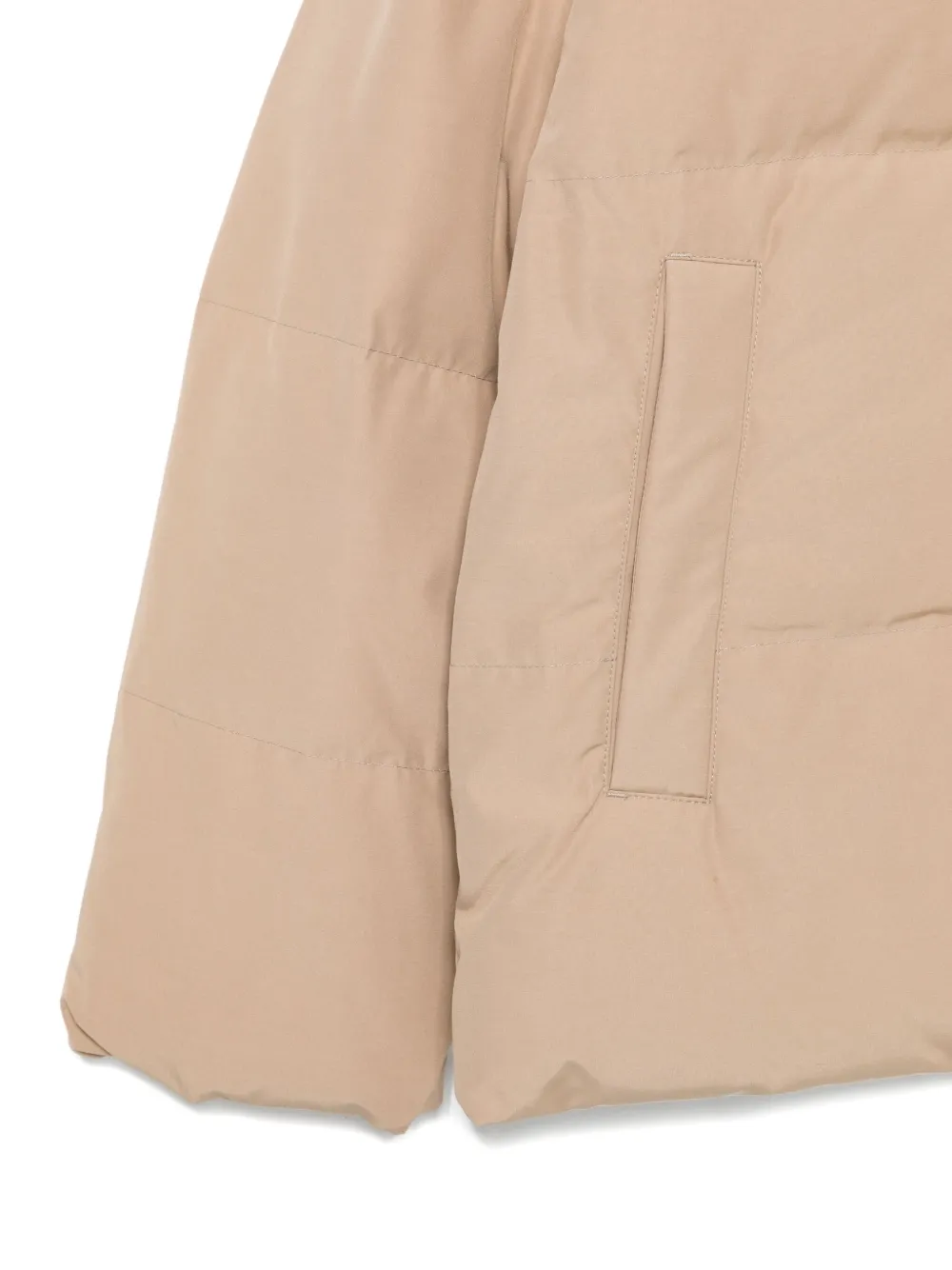 Canada Goose Beige Polyester Blend Bayview Down Jacket In Brown