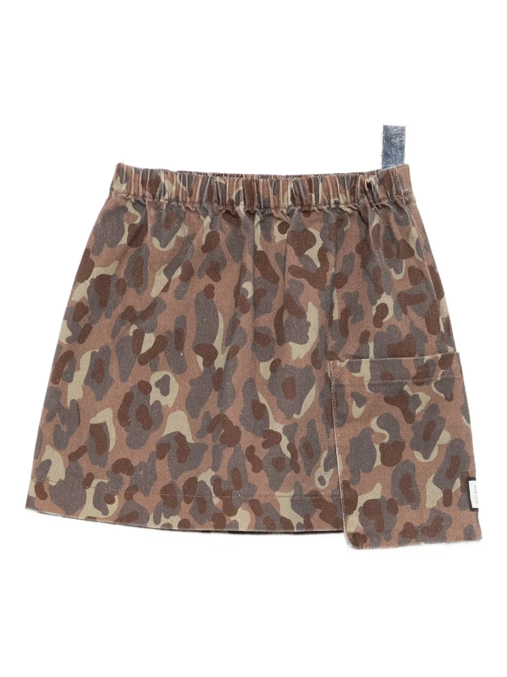 Douuod Victory Spotted Skirt In Brown