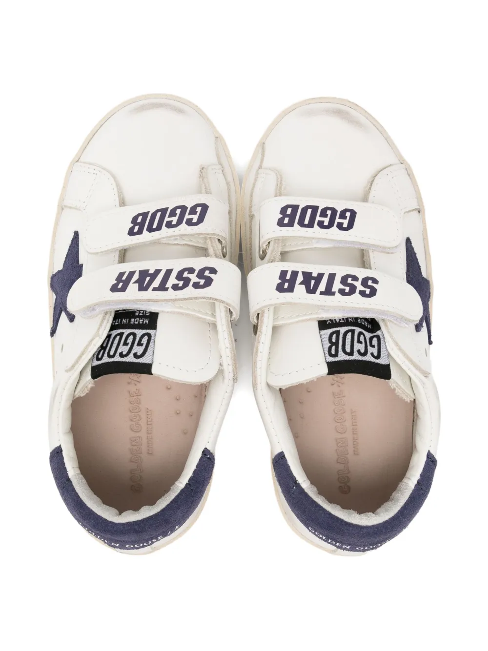 Golden Goose Kids star-embellished trainers White