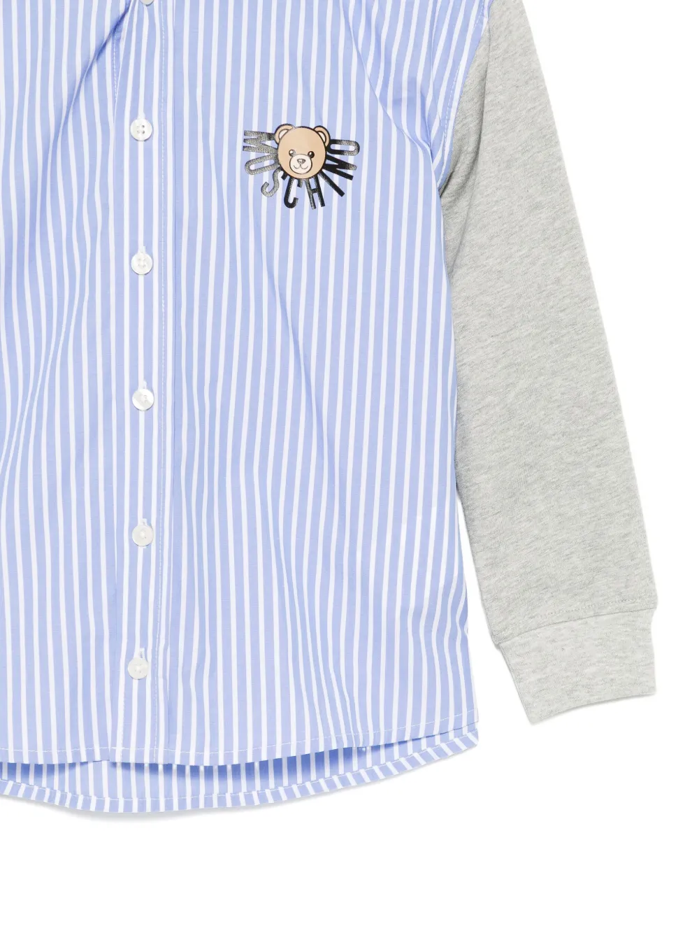 Moschino Kids Top met logoprint Blauw