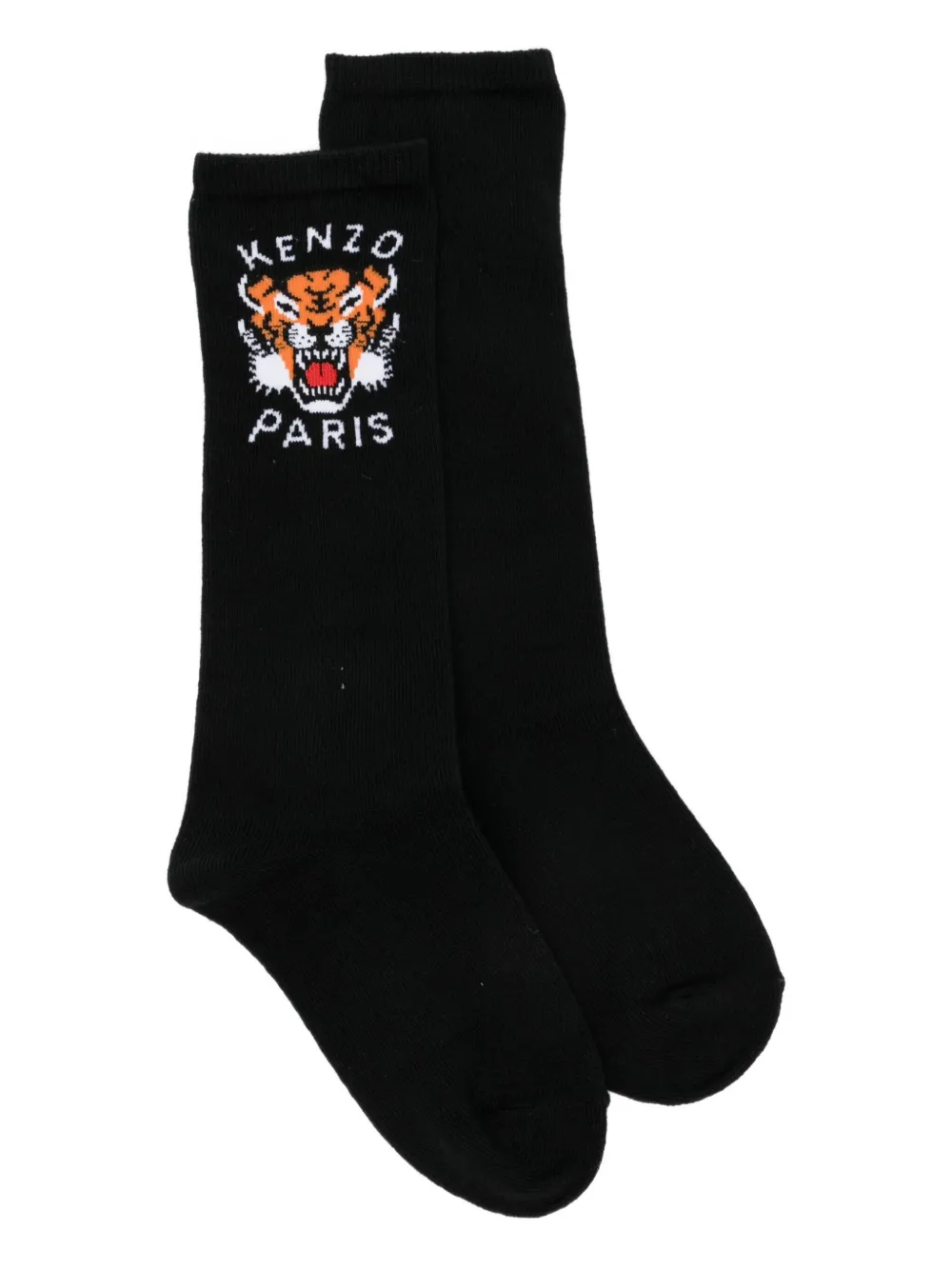 Kenzo Kids logo-motif socks | Black | Image 1